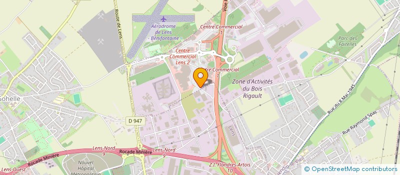 localisation de l'entreprise SAF  LENS