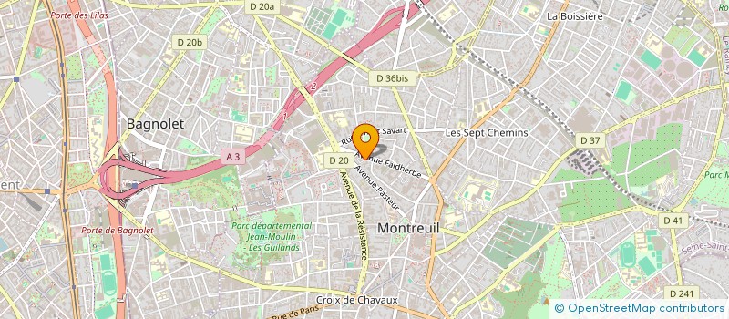 localisation de l'entreprise SAF ANIA à MONTREUIL