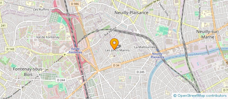 localisation de l'entreprise SAF M BAT  LE PERREUX-SUR-MARNE