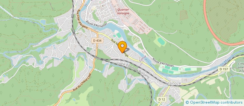 localisation de l'entreprise SAF PANORAMA à EPINAL