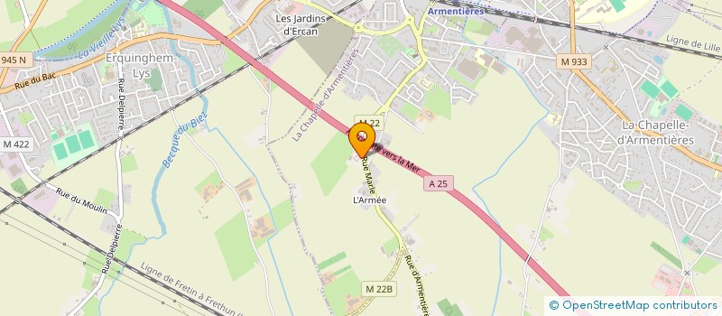 localisation de l'entreprise SAF PARTNER  LA CHAPELLE-D'ARMENTIERES