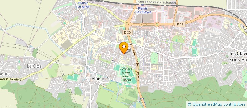 localisation de l'entreprise SAF TRANSPORT à PLAISIR