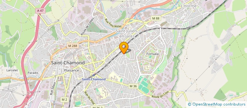 localisation de l'entreprise SAFA à SAINT-CHAMOND