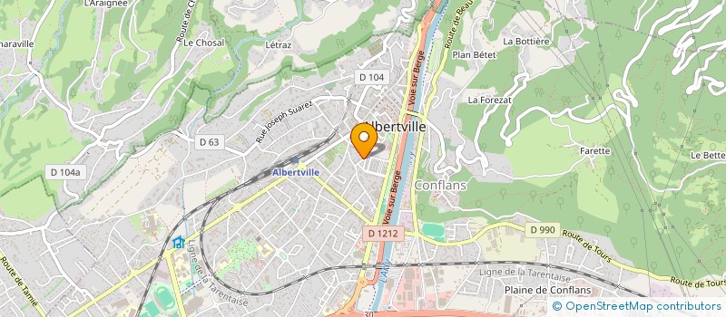 localisation de l'entreprise SAFA  ALBERTVILLE