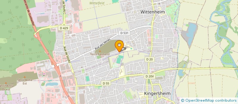 localisation de l'entreprise SAFA  WITTENHEIM