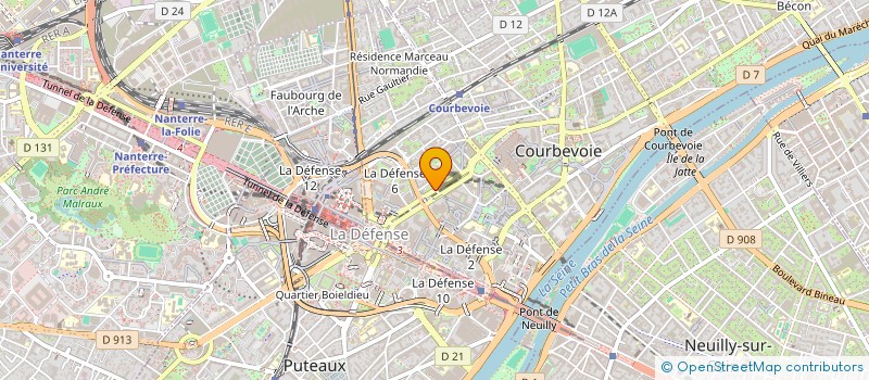 localisation de l'entreprise SAFA à COURBEVOIE