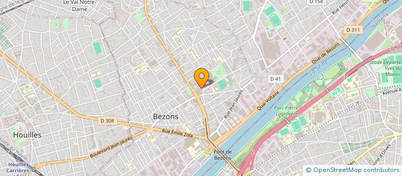 localisation de l'entreprise SAFA COIFFURE à BEZONS