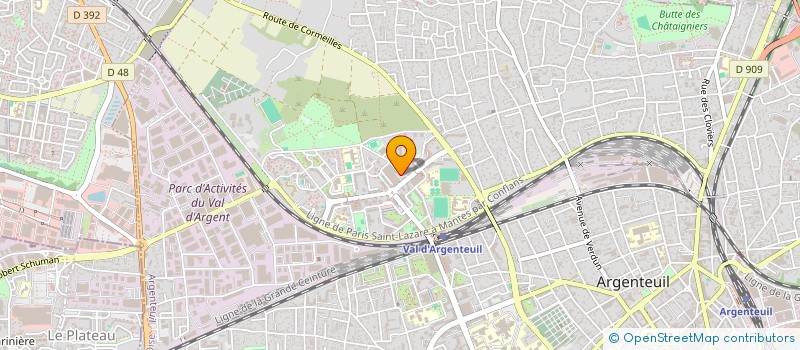 localisation de l'entreprise SAFARGAN à ARGENTEUIL