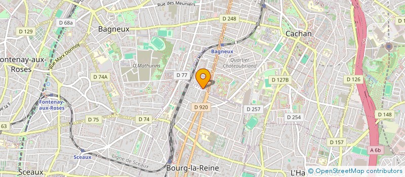 localisation de l'entreprise SAFARINA 2 à BAGNEUX