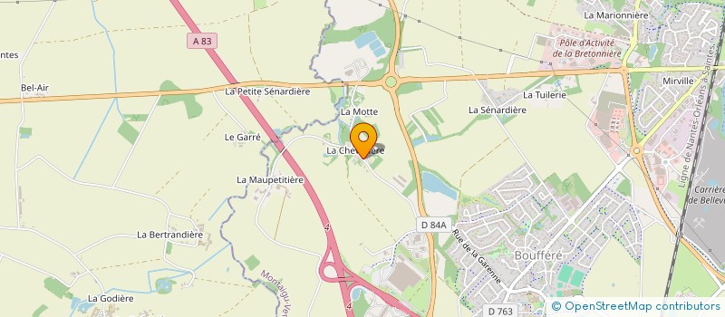 localisation de l'entreprise SAFARO à MONTAIGU-VENDEE