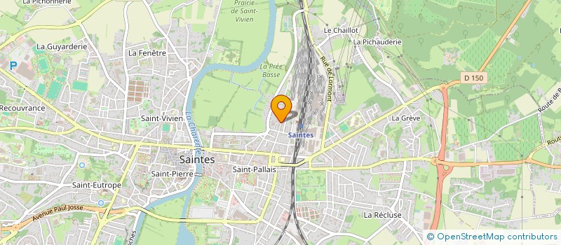 localisation de l'entreprise SAFATERAQ (SAVOIR FAIRE DES TERROIRS D'AQUITANIA)  SAINTES