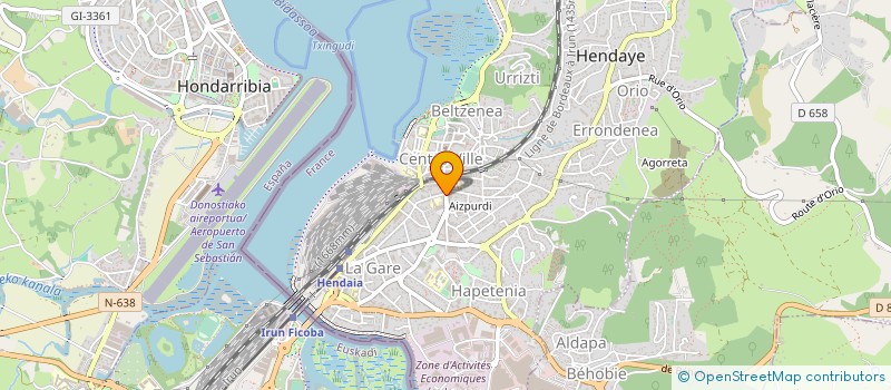 localisation de l'entreprise SAFB à HENDAYE