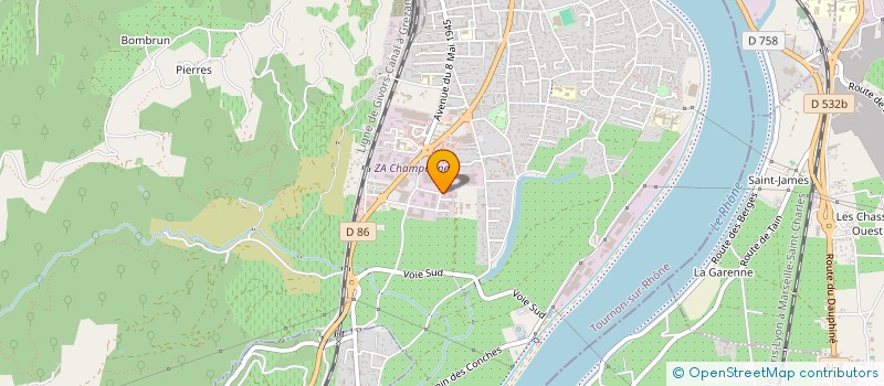 localisation de l'entreprise SAFCO à TOURNON-SUR-RHONE