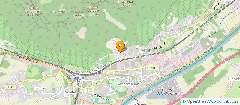 localisation de l'entreprise SAFCOM à MONTMELIAN