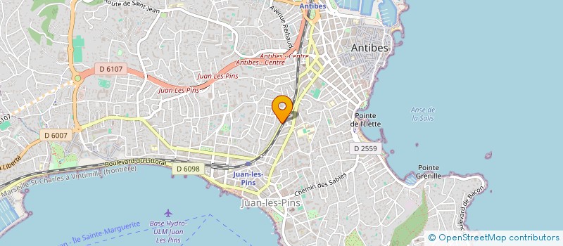localisation de l'entreprise SAFE COTE D'AZUR à ANTIBES