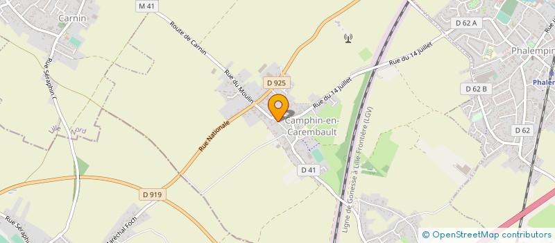 localisation de l'entreprise SAFE HDF  CAMPHIN-EN-CAREMBAULT