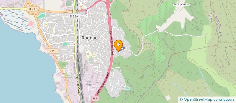 localisation de l'entreprise SAFE VTC  ROGNAC