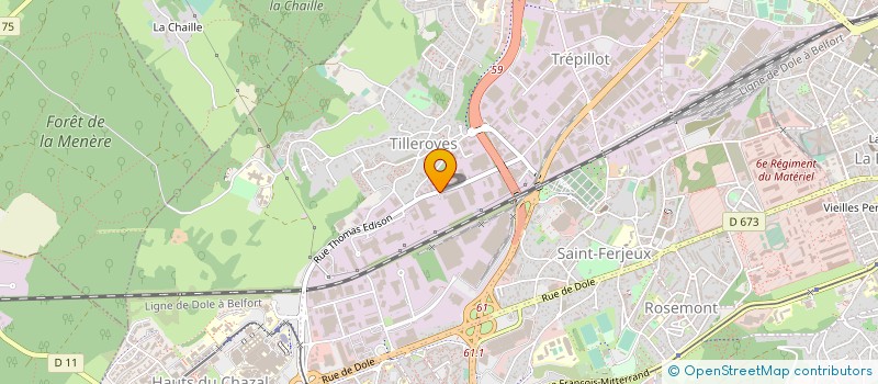 localisation de l'entreprise SAFED FRANCE à BESANCON