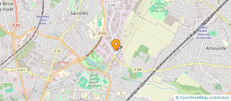 localisation de l'entreprise SAFEGUARD SECURITE PRIVEE à SARCELLES