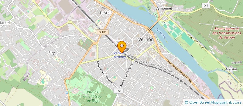 localisation de l'entreprise SAFENGY à VERNON