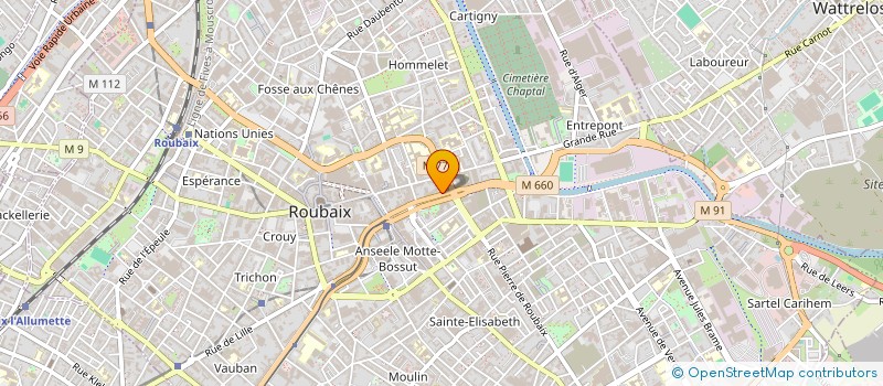 localisation de l'entreprise SAFER AUTOMOBILES  ROUBAIX