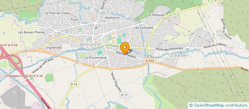 localisation de l'entreprise SAFETECH ENVIRONNEMENT à PELISSANNE