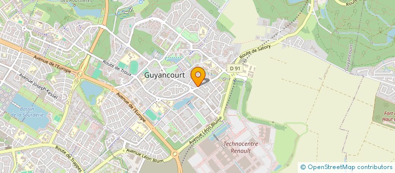 localisation de l'entreprise SAFETY CAR'Z  GUYANCOURT