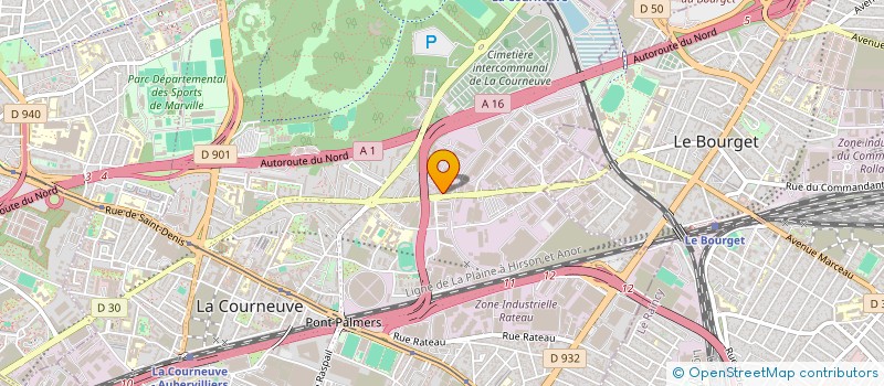 localisation de l'entreprise SAFETY - KLEEN FRANCE à LA COURNEUVE