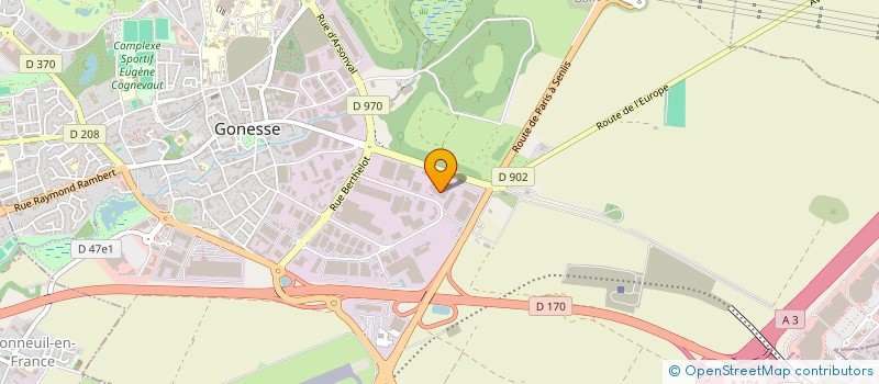 localisation de l'entreprise SAFETY SECURITY AIRPORT TRAINING  GONESSE