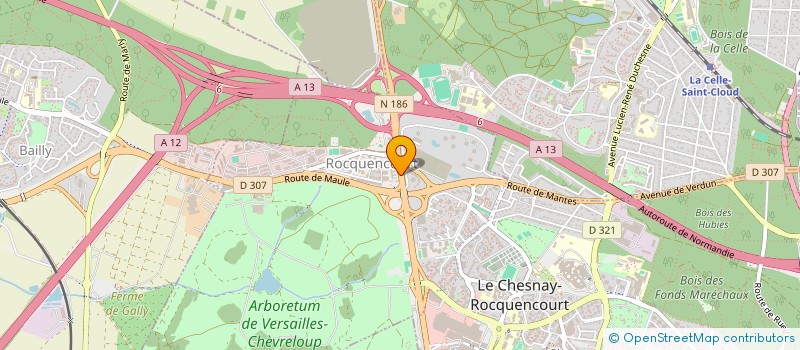 localisation de l'entreprise SAFEV HOLDING  LE CHESNAY-ROCQUENCOURT