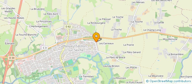 localisation de l'entreprise SAFFEM  NOYAL-CHATILLON-SUR-SEICHE