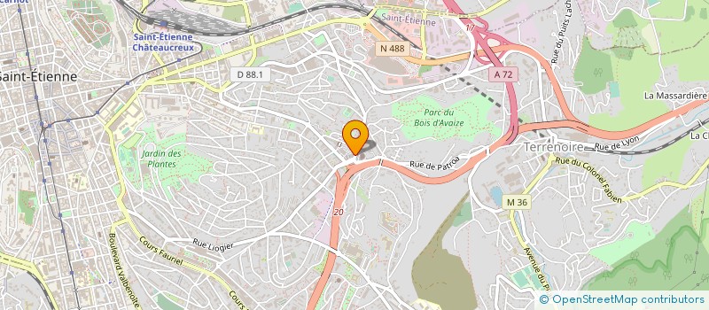 localisation de l'entreprise SAFFOR  SAINT-ETIENNE