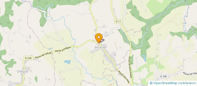 localisation de l'entreprise SAFFORES VOYAGES  ARRAUTE-CHARRITTE