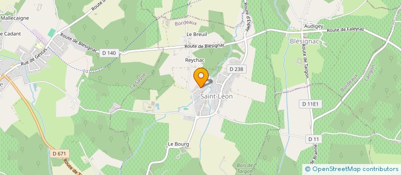 localisation de l'entreprise SAFFREHOLD à SAINT-GENES-DE-LOMBAUD