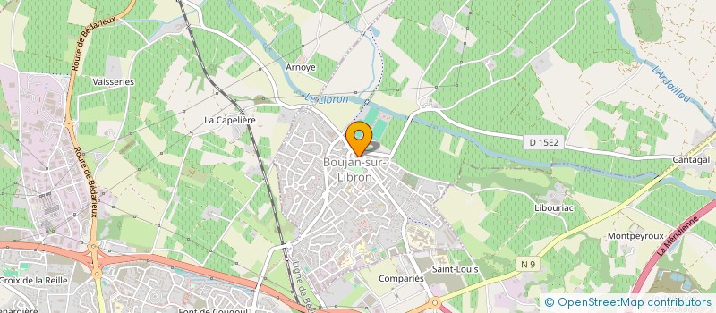 localisation de l'entreprise SAFI  BOUJAN-SUR-LIBRON