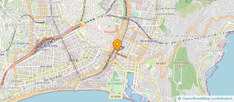 localisation de l'entreprise SAFI ACCUEIL IMMO à NICE