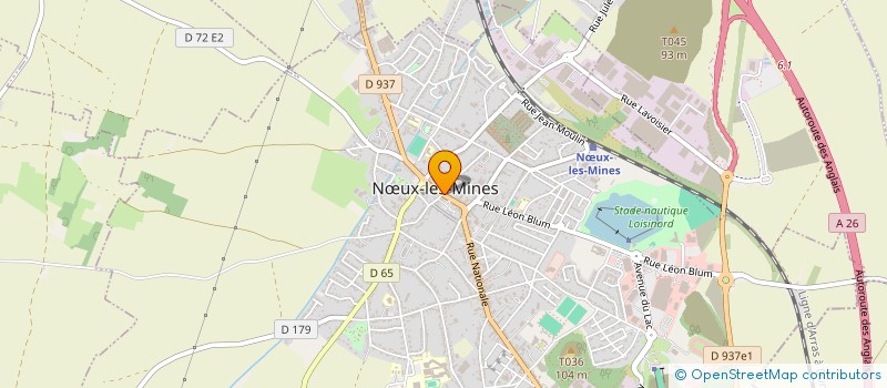 localisation de l'entreprise SAFIA à NŒUX-LES-MINES