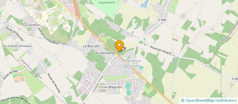 localisation de l'entreprise SAFIAK à MIGNALOUX-BEAUVOIR