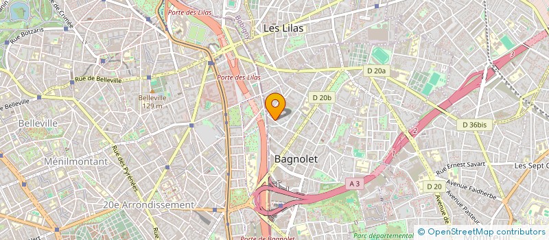 localisation de l'entreprise SAFICARD à BAGNOLET