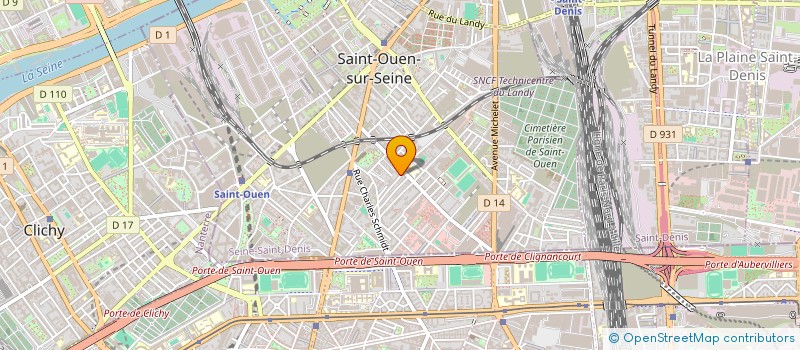 localisation de l'entreprise SAFIG STREAMWAY à SAINT-OUEN-SUR-SEINE