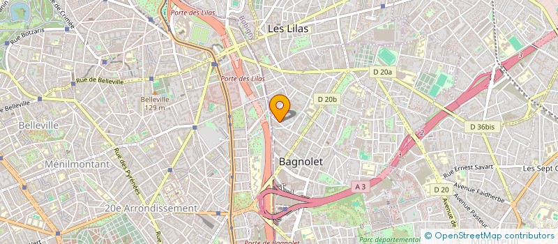 localisation de l'entreprise SAFIGEST à BAGNOLET