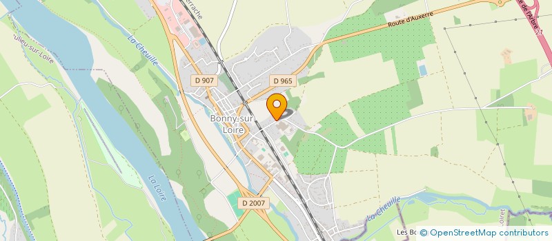 localisation de l'entreprise SAFIL SA à BONNY-SUR-LOIRE