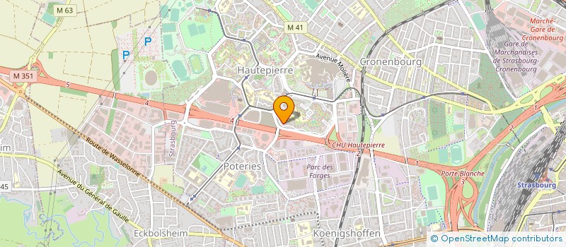localisation de l'entreprise SAFIM à STRASBOURG