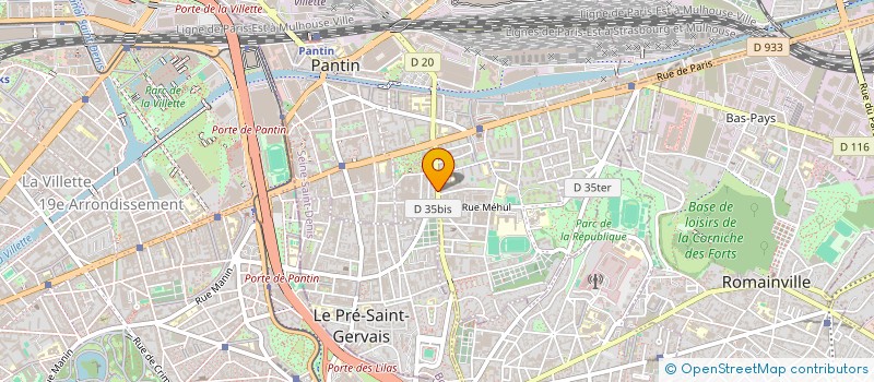 localisation de l'entreprise SAFINA TRANSPORTS  PANTIN