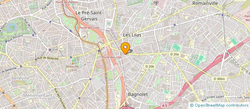 localisation de l'entreprise SAFIOSA à LES LILAS
