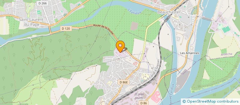 localisation de l'entreprise SAFIRA  LA VOULTE-SUR-RHONE