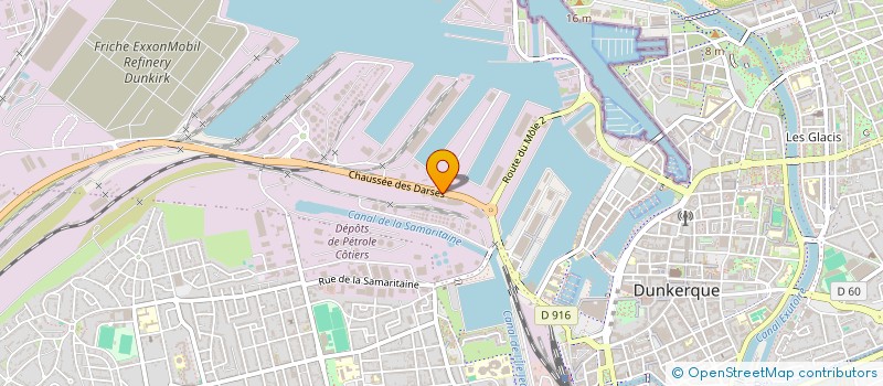 localisation de l'entreprise SAFLANTIC à DUNKERQUE