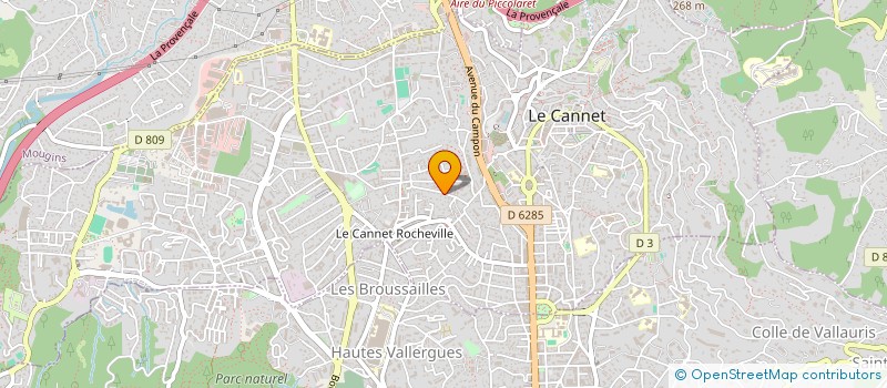 localisation de l'entreprise SAFLORA à LE CANNET