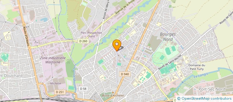 localisation de l'entreprise SAFNOR  BOURGES