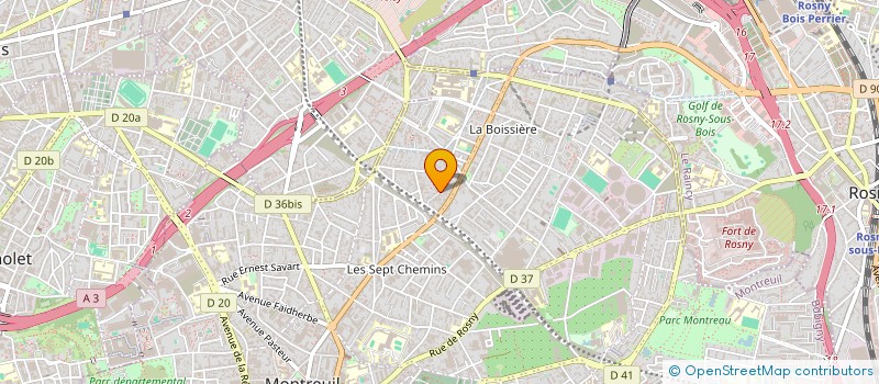 localisation de l'entreprise SAFOCOM à MONTREUIL